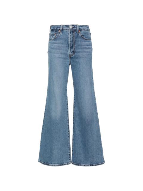 Levi's mid-rise flared jeans