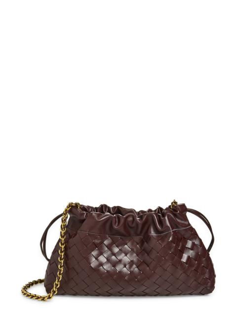 Bottega Veneta Bottega Veneta Dustbag Intrecciato Leather Shoulder Bag in 2264 Dark Barolo-M Brass at Nordstrom