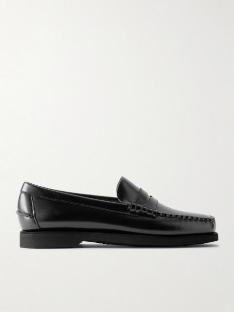 SEBAGO Dan Polaris Leather Penny Loafers Black