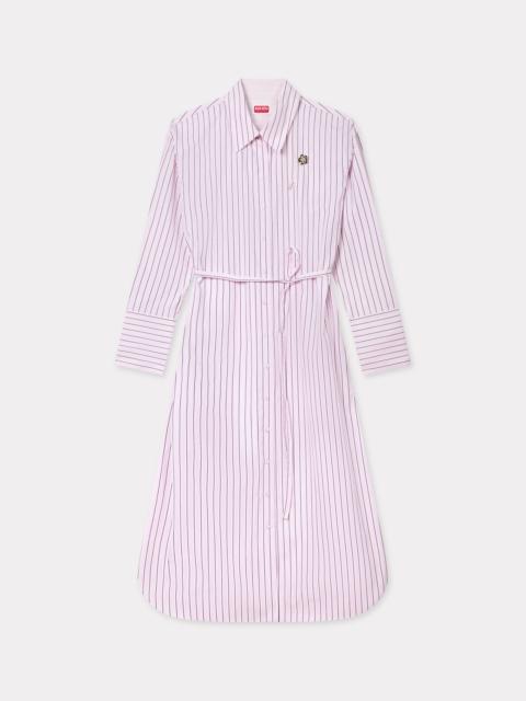 KENZO 'Boke Flower' pin midi shirting dress in cotton poplin