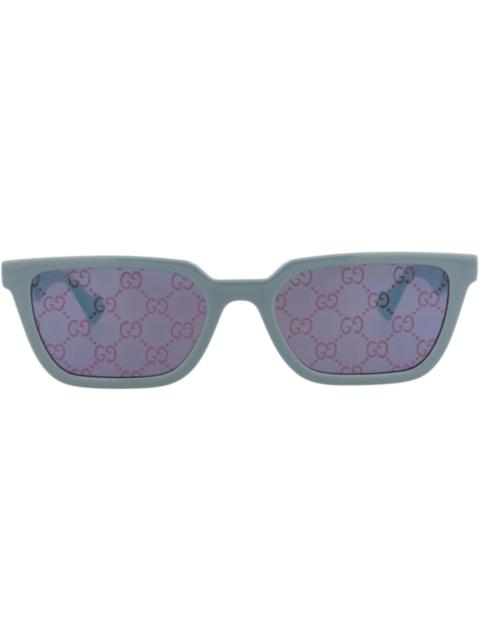 GUCCI Gucci Square-Frame Injection Sunglasses Light Blue Light Blue Violet (GG1539S-30014815-003)