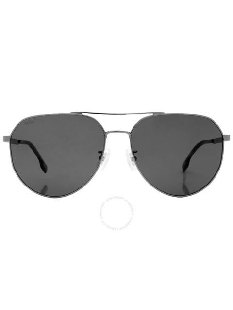 Hugo Boss - Hugo Boss Grey Pilot Men's Sunglasses BOSS 1473/F/SK 06LB/IR 61