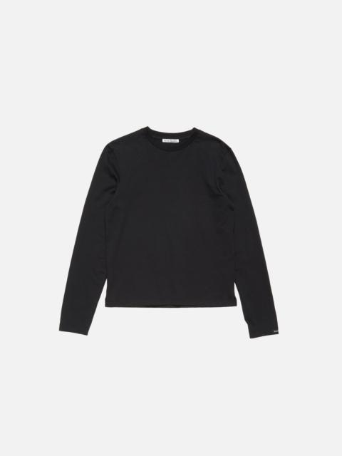 Acne Studios Satin label t-shirt - regular - Black