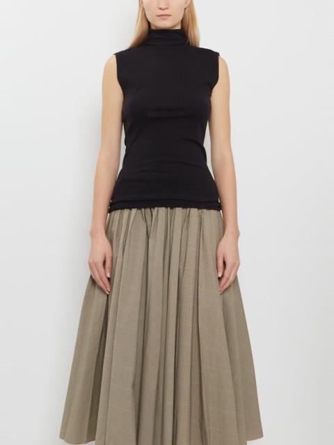 6397 Roll-Neck Merino Wool Tank — Black