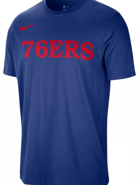 Nike Nike Men's Philadelphia 76ers Blue Wordmark T-Shirt