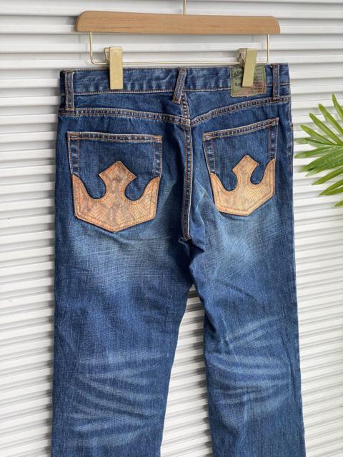 Other Designers Japanese Brand - Vintage PPFM Snake Skin Denim / Undercover Issey Yohji