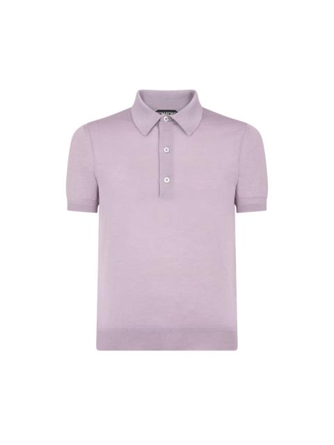 TOM FORD FINE GAUGE CASHMERE SILK KNIT POLO