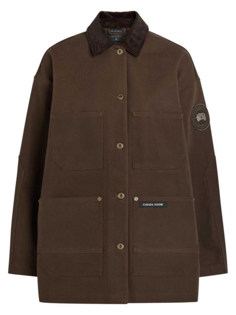 The Row Leins Coat in Cotton - 7982W2517KHK | REVERSIBLE