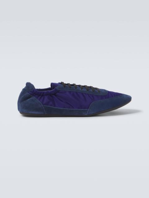 Prada Prada Collapse Re-Nylon and suede sneakers