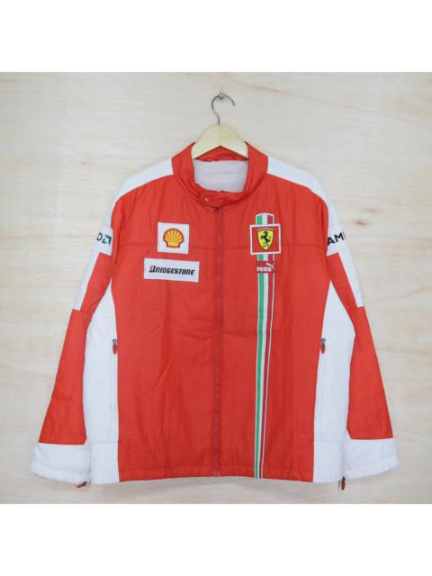 PUMA Vintage 90s PUMA FERRARI Formula 1 Racing Team Big Logo Bomber Windbreaker Jacket