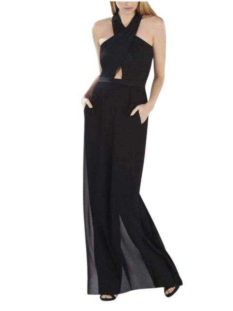 Other Designers Josselyn Black Halter Top Jumpsuit