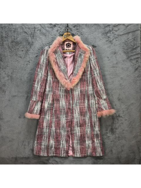 Other Designers Japanese Brand - MOST STYLISH FOX FUR LINED PINKY WOOL LONG COAT #5583-199