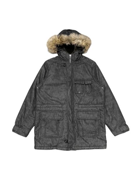 Other Designers Vtg Takeo Kikuchi Coyote Fur Puffer Jacket Ifsixwasnine lgb