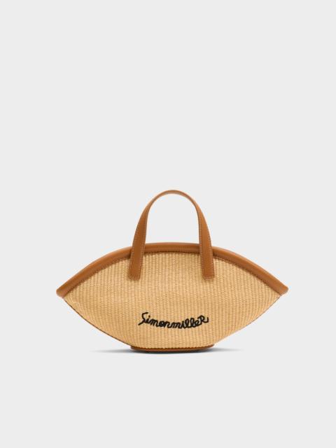 SIMONMILLER Mini Mercado Tote in Natural/Black