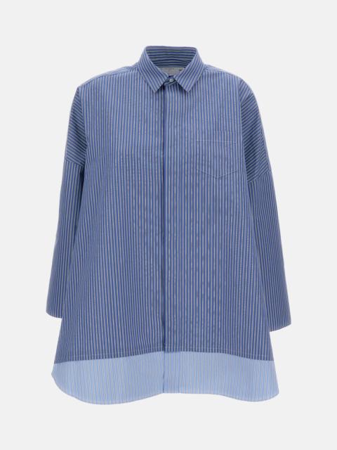 sacai Sacai Women Poplin Striped Shirt