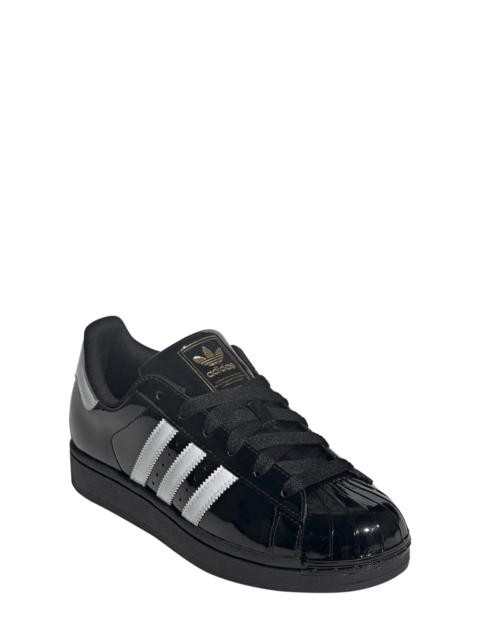 adidas adidas Superstar II Sneaker in Black/White/Gold Metallic at Nordstrom