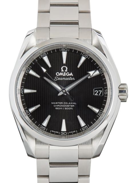 OMEGA Used Omega Seamaster Aqua Terra Stainless Steel Black Teak Dial