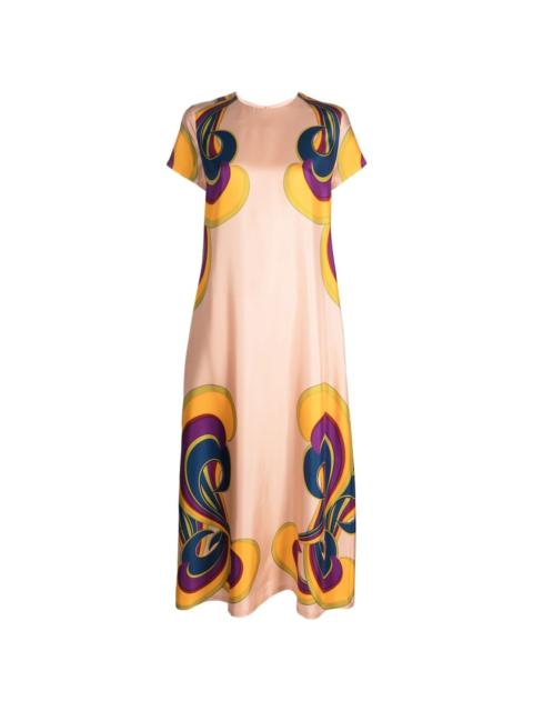 La DoubleJ Swing graphic-print dress