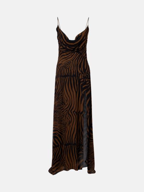 Blumarine Zebra-print maxi dress