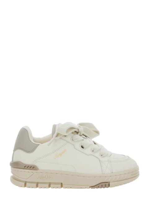 Axel Arigato Axel Arigato Women 'Area Haze' Beige Low Top Sneakers With Laminated Leather In Leather Blend Woman