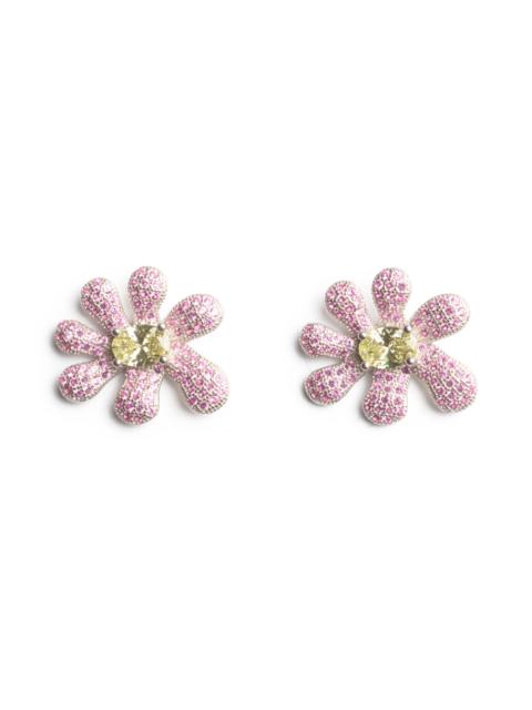 Collina Strada HOT PINK CANARY SQUASHED BLOSSOM EARRING