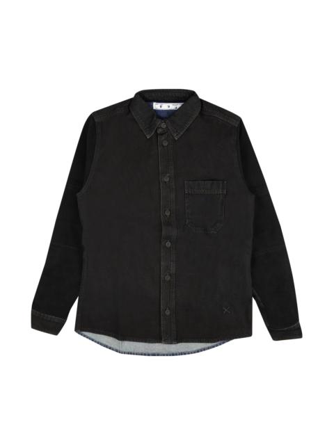 Off-White Off-White Logo Denim Jacket 'Black/Blue'