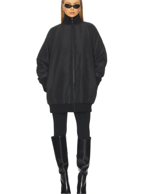 NORMA KAMALI Oversized Turtleneck Bomber Jacket Above The Knee