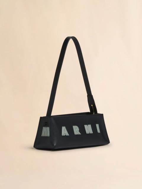 Marni BLACK LEATHER MUSEO BAGUETTE BAG