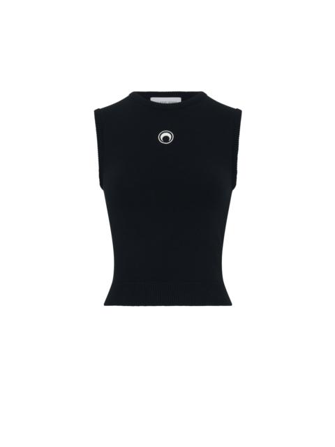Marine Serre Moon Logo Knit Vest