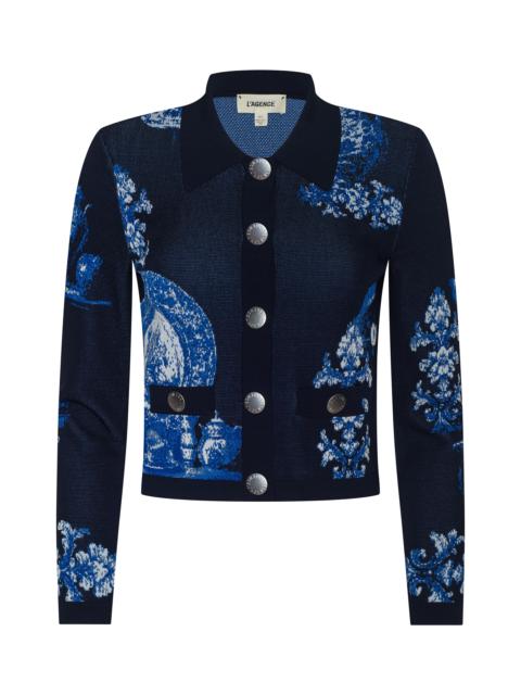 L'AGENCE Osiris Jacquard Cardigan