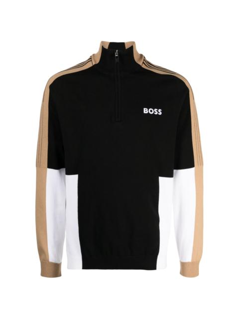 BOSS Zolkar colour-block sweatshirt