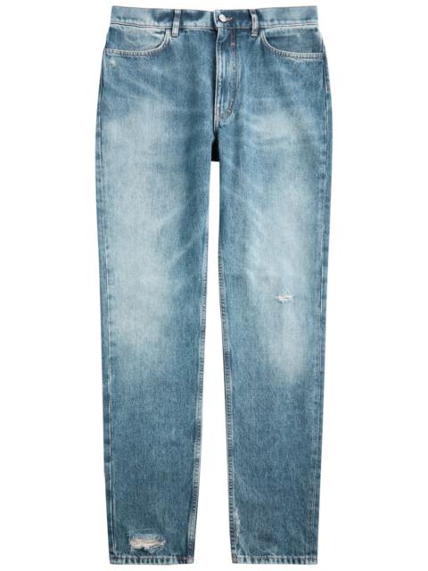 Givenchy Distressed Straight-leg Jeans