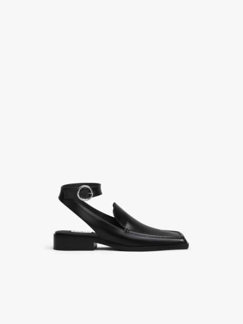 Alaïa SQUARE LOAFER SANDALS IN CALFSKIN