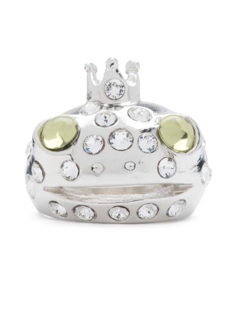 Collina Strada SILVER LIME FRECKLES FROG PRINCE RING