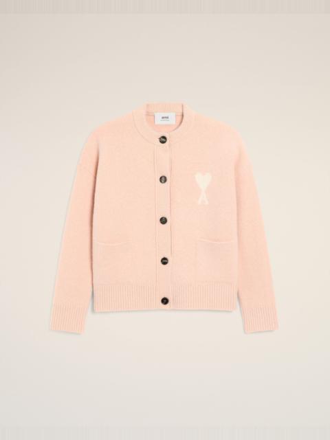 AMI Paris PINK ALPACA AMI DE COEUR CARDIGAN