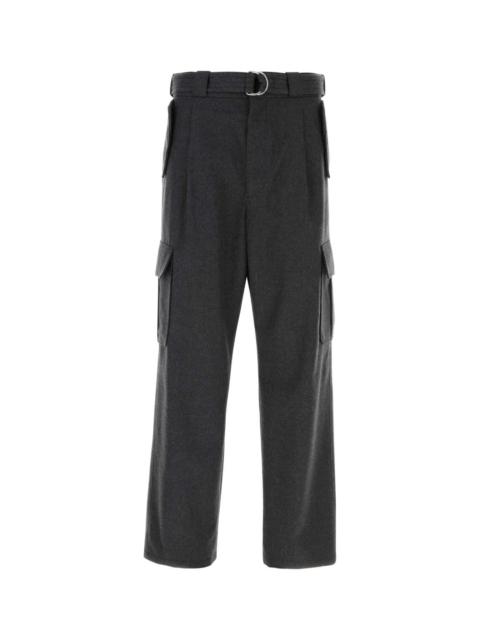 Prada Prada Men Graphite Wool Cargo Pant