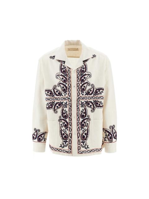 baziszt 'MEMENTO' EMBROIDERED SILK SHIRT