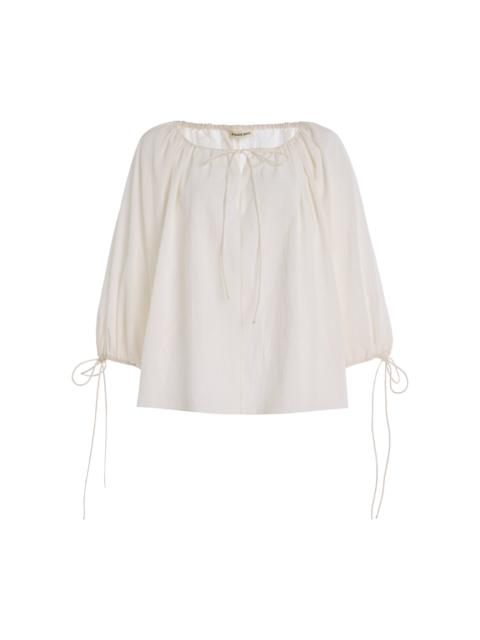 BY MALENE BIRGER Exclusive Riviera Lilyrose Organic Cotton Top white