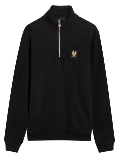 Belstaff Belstaff Half-zip Logo Cotton Sweatshirt