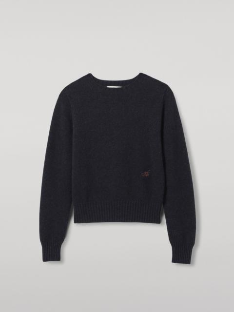 Johnstons of Elgin Cairn Blue Donegal Cashmere Jumper