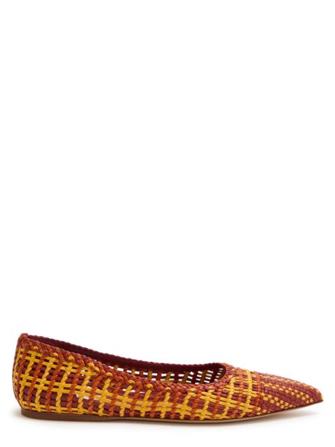 GABRIELA HEARST Gabriela Hearst Aurora Woven Leather Flats