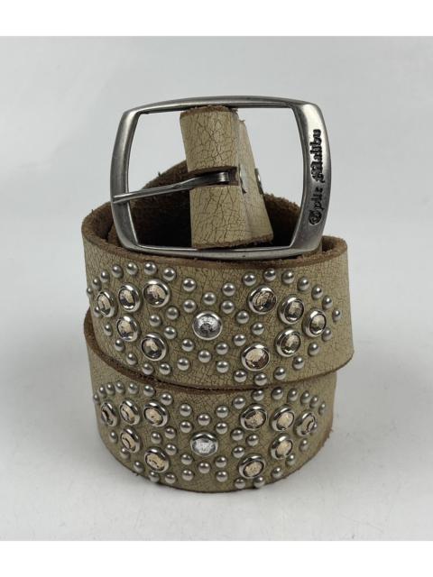Other Designers Japanese Brand × Seditionaries - distressed studded leather belt tg2