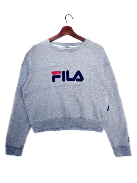 Other Designers Fila Crop Sweatshirt Big Logo.