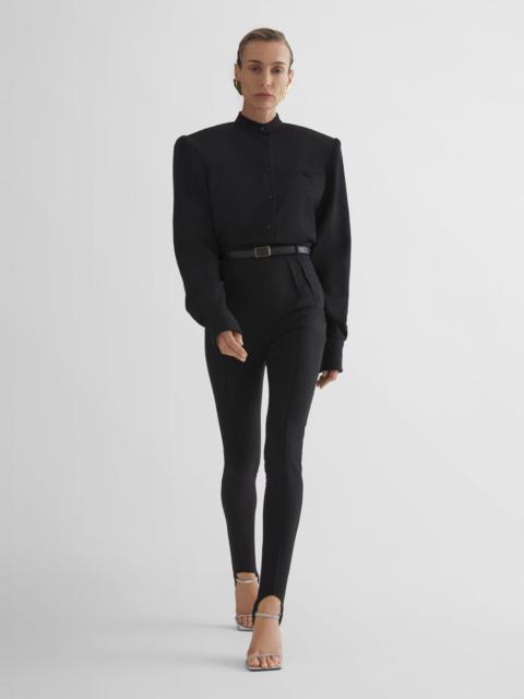 MUGLER black tailored leggings
