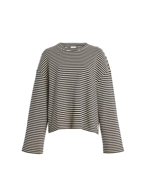CLOSED Striped Cotton Top black