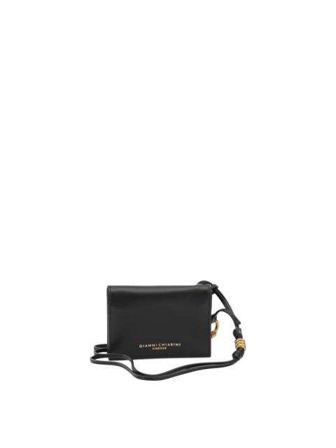 Other Designers Gianni Chiarini Nappa Leather Wallet Black