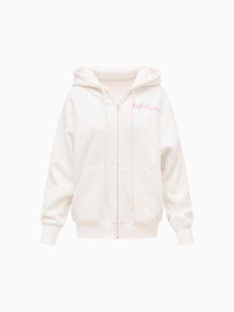 LoveShackFancy Ballie Ski Zip-Up Hoodie