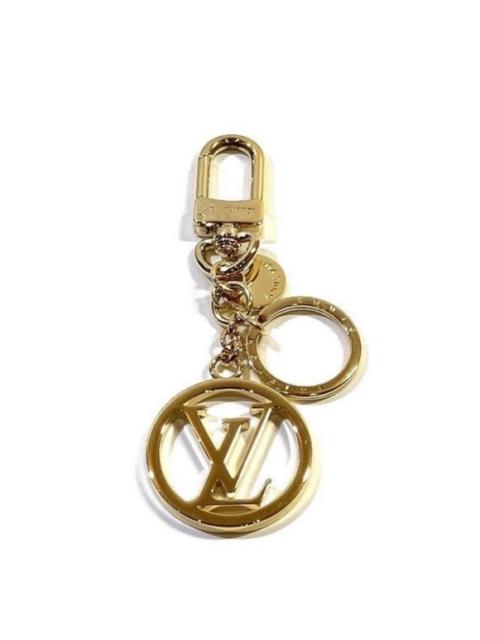 Louis Vuitton LV Facettes Circle Gold Bag Charm