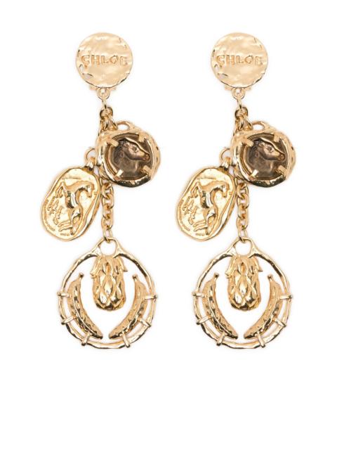 Chloé french-clip-fastening earrings