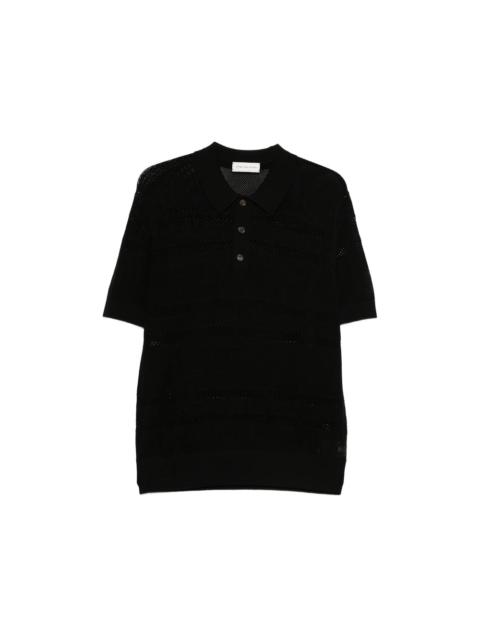 Dries Van Noten Dries Van Noten Black Polo Shirts Men
